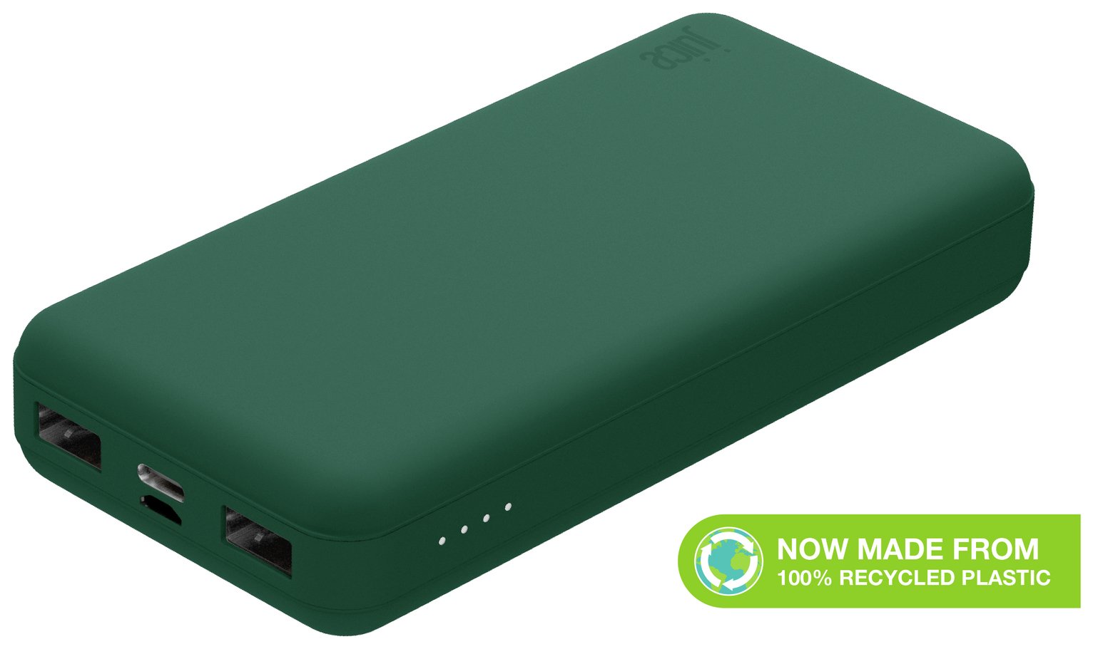 Juice 15000mAh Portable Power Bank - Forest Green
