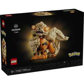 LEGO Pokémon Arcanine Posable Figure Building Set for Adults 72160 PREORDER