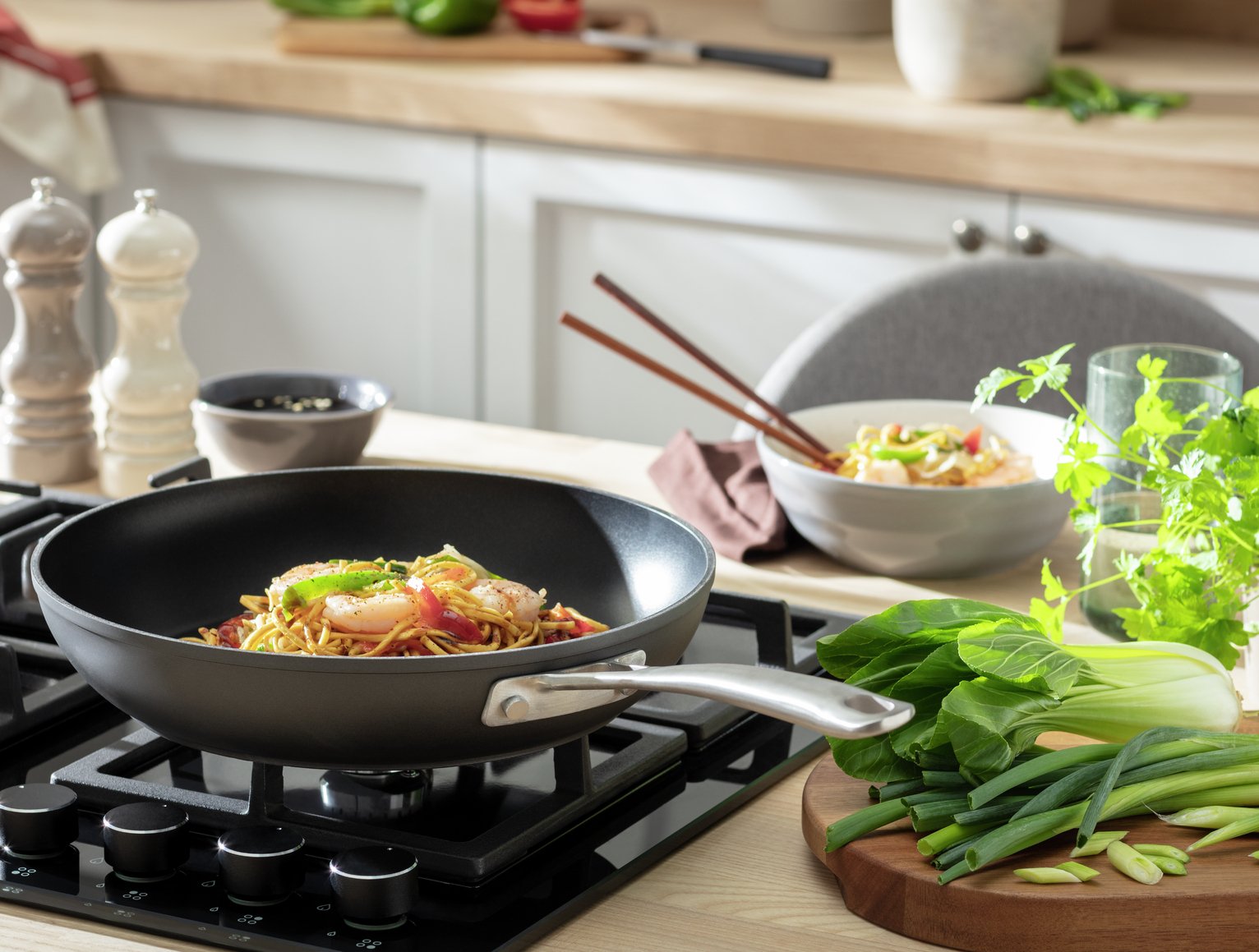 Habitat 30cm Hard Anodised Aluminium Frying Pan