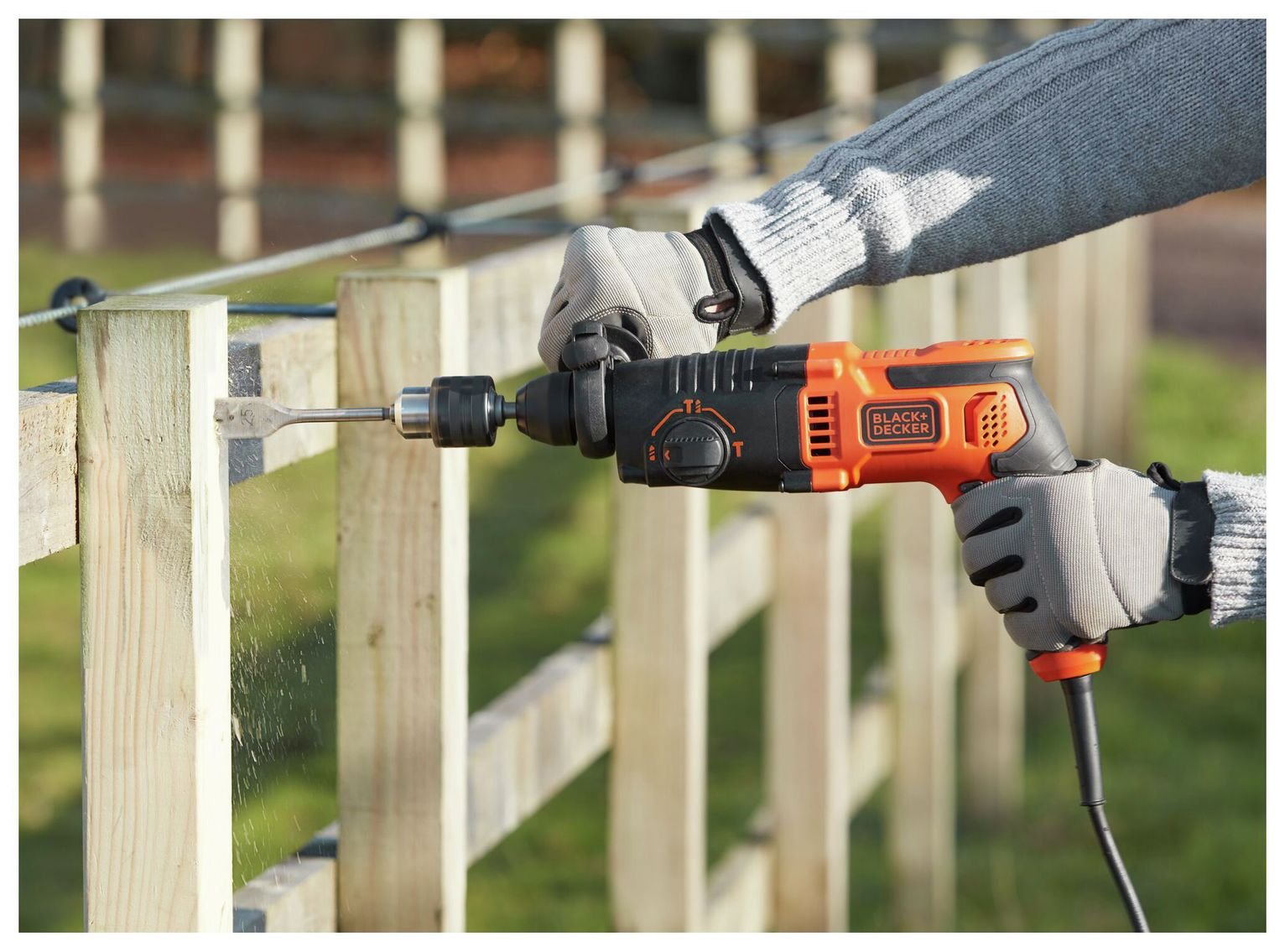 Black + Decker BEHS01-GB Corded SDS Drill - 240V