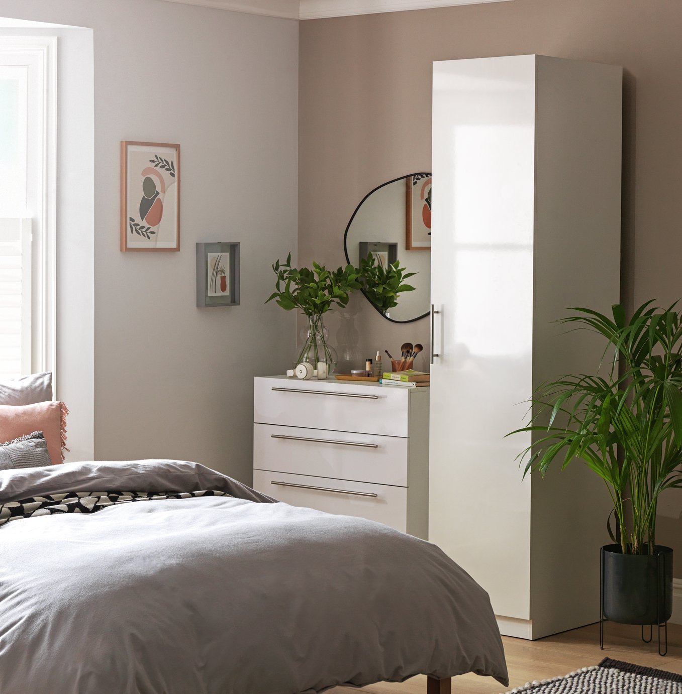 Habitat Munich 1 Door Wardrobe