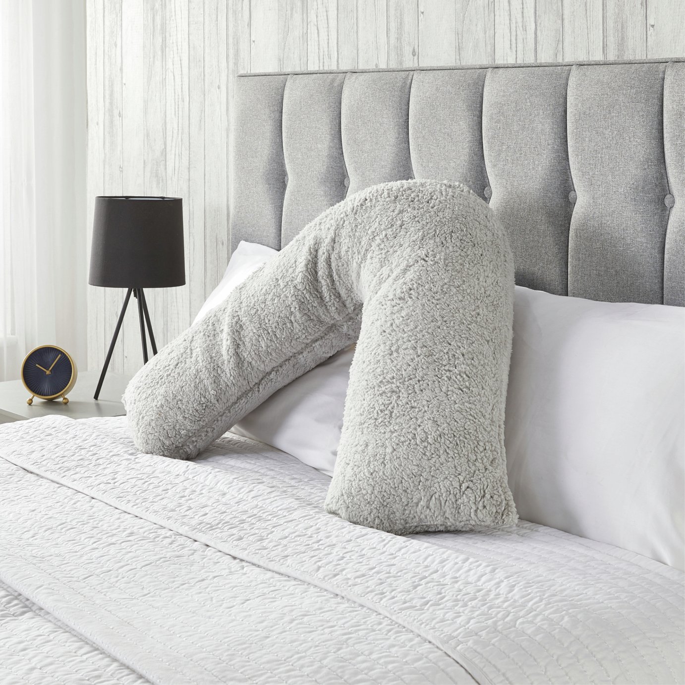 Downland Medium V shape Pillow - Grey