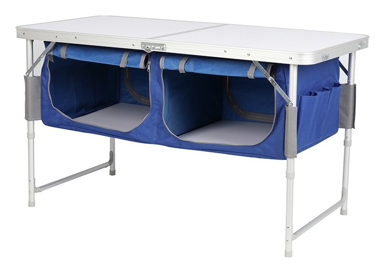 Pro Action Folding Camping Table with Storage