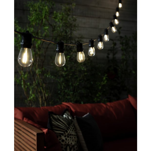 Buy Habitat Warm White Filament Bulb Festoon Lights | Fairy and string | Argos