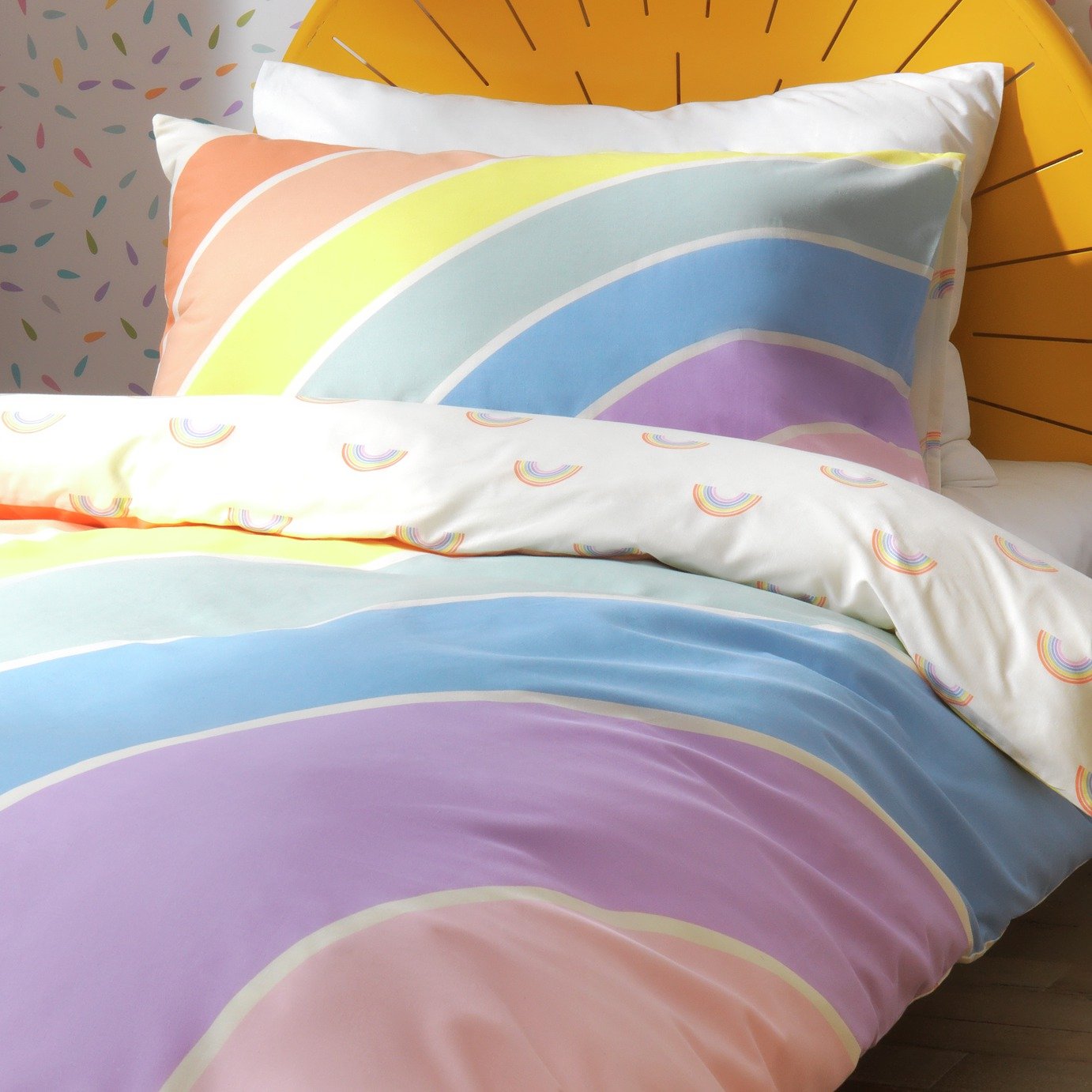 Habitat Kids Rainbow Panel Multicolour Bedding Set - Single