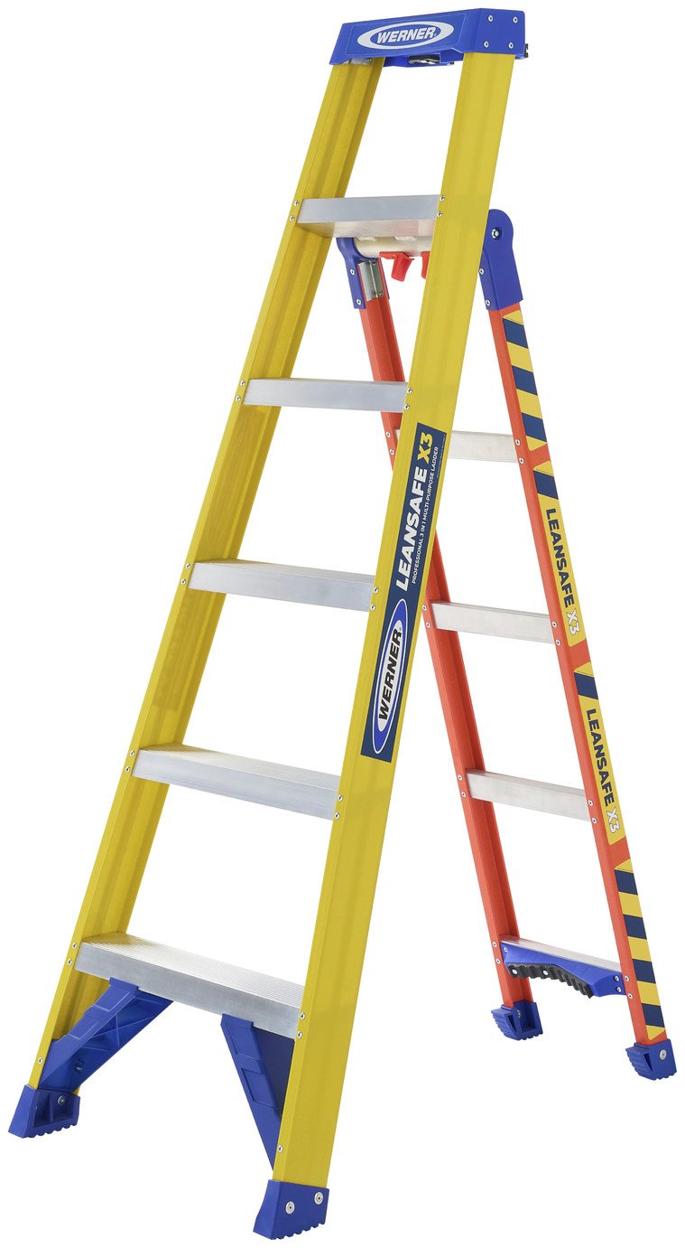 Werner Leansafe 3 in 1 Fibreglass Combination Ladder