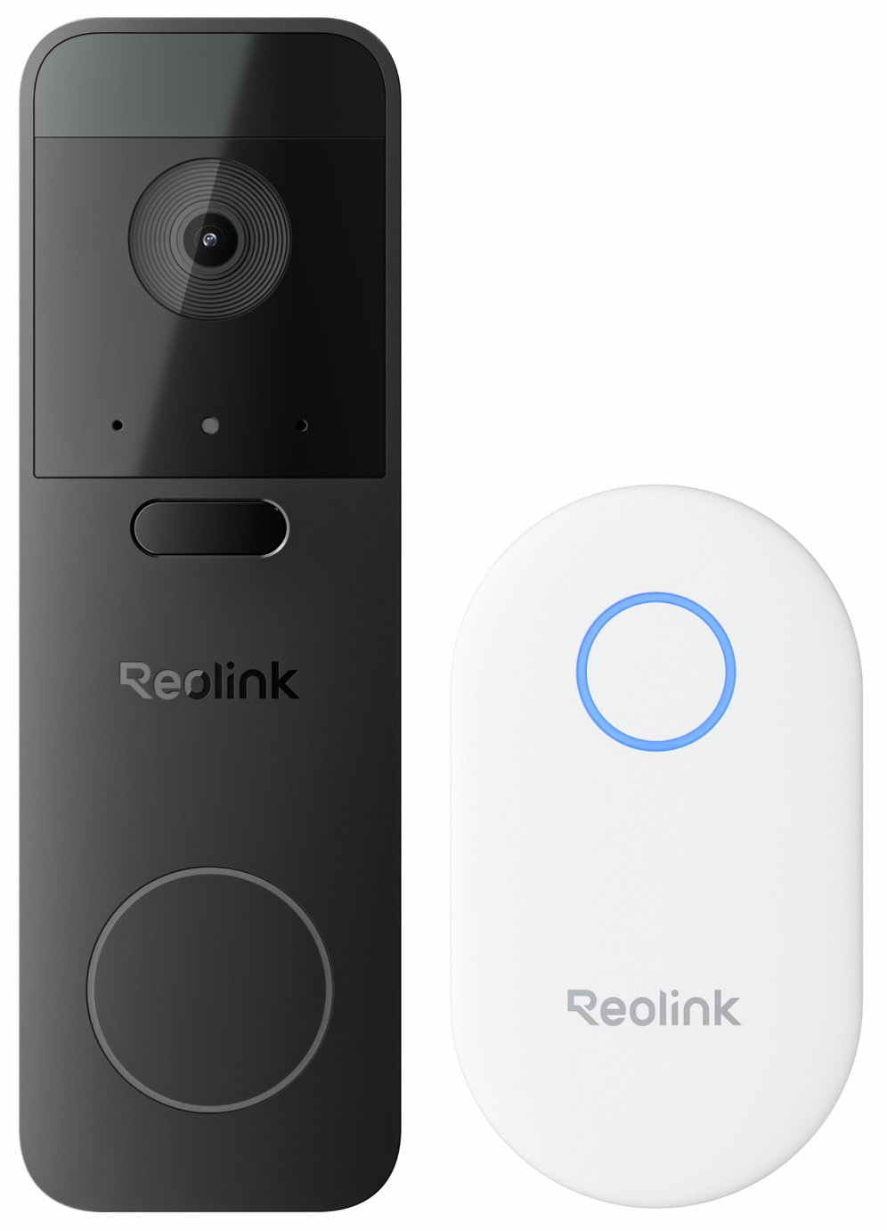 Reolink 3MP Smart Wi-Fi Battery Video Doorbell with Chime - Black & White