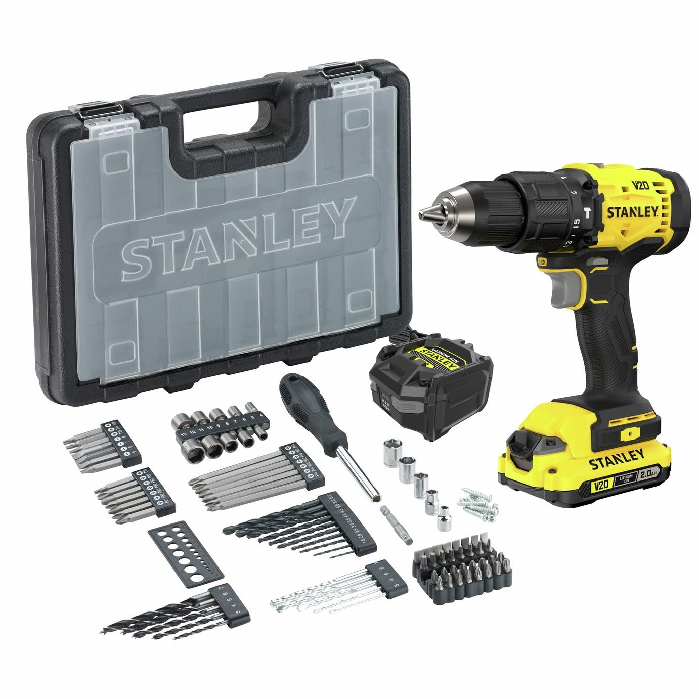 Stanley Fatmax V20 Cordless Brushless Hammer Drill - 18V