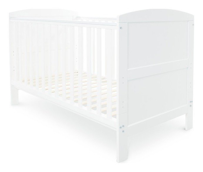 Ickle Bubba Coleby Classic Baby Cot Bed – White