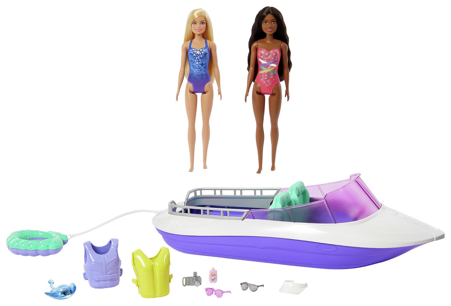 barbie jeep and speed boat