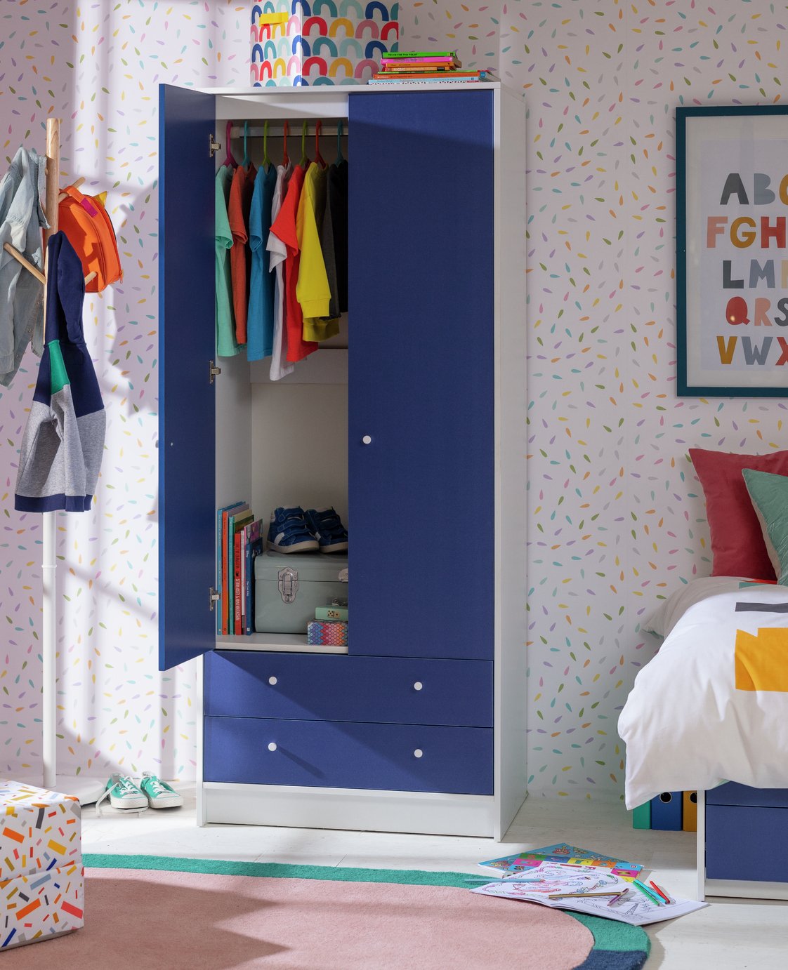 Argos Home Kids Malibu 2 Door 2 Drawer Wardrobe