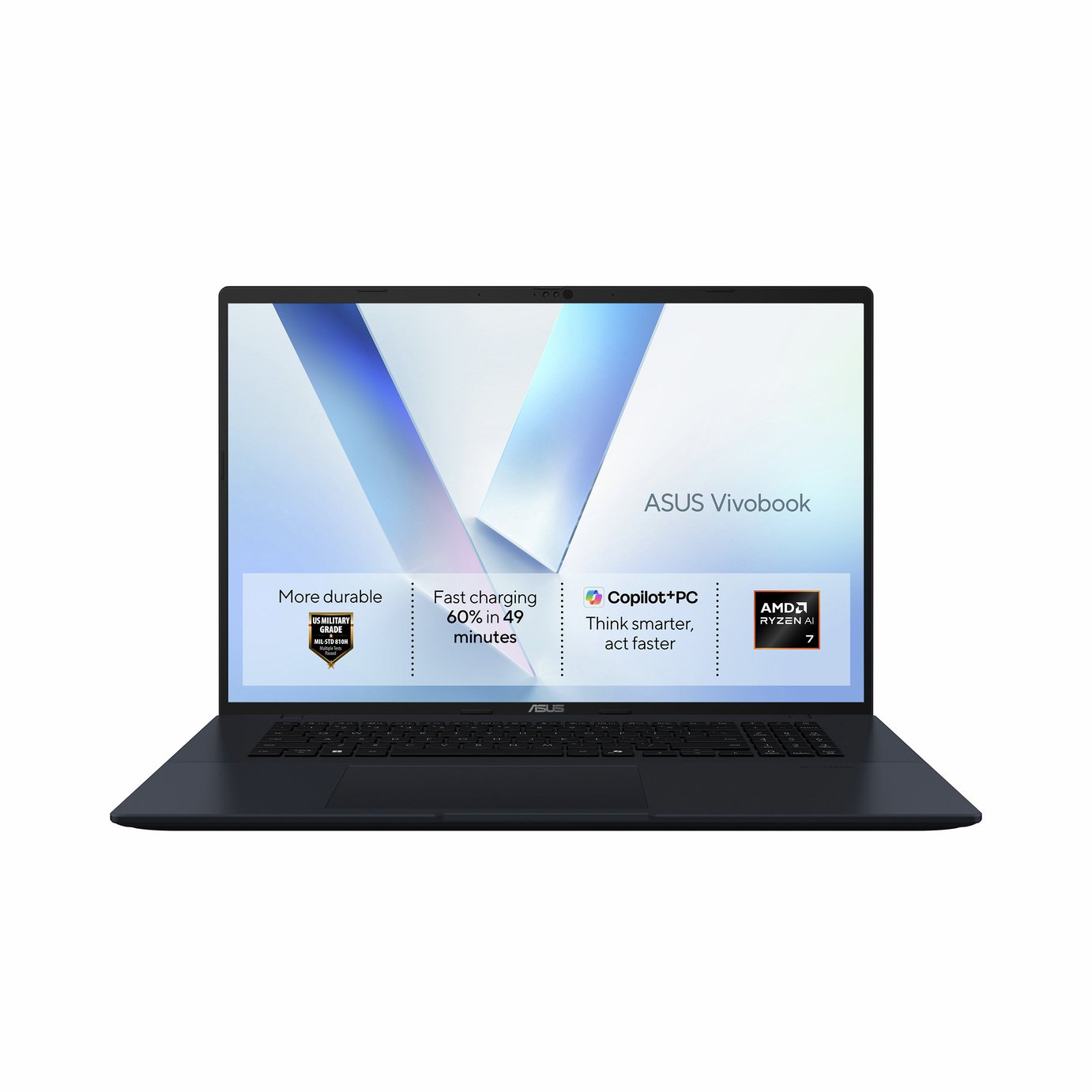 Asus Vivobook 18In R7 AI 16Gb 512GB Laptop - Blue
