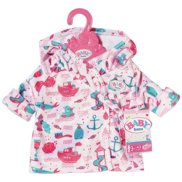 Baby born deals dressing gown