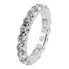 Revere Sterling Silver Round Cubic Zirconia Eternity Ring N