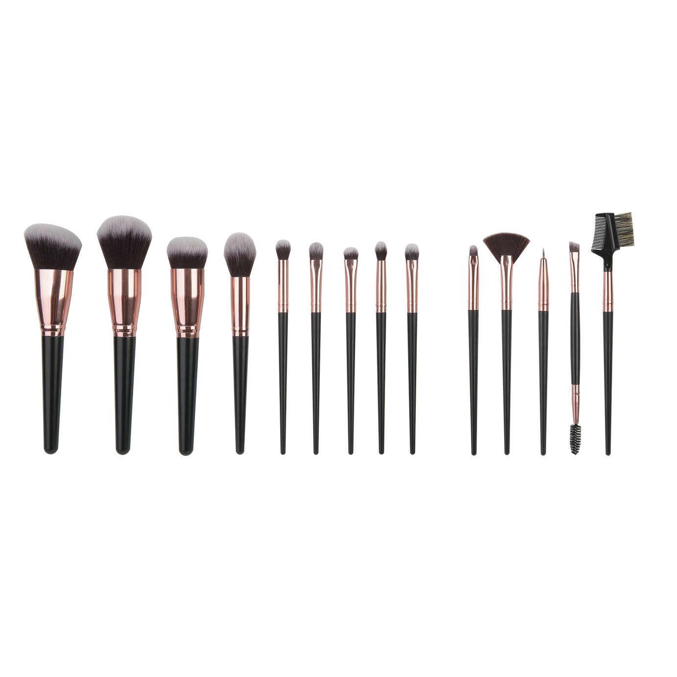 SY Black Makeup Brush Set- 15pc