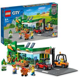 LEGO City Grocery Store Set with Toy Car & Road Plate 60347