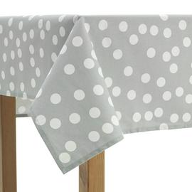 Habitat Spot Wipe Clean Tablecloth - Grey and White