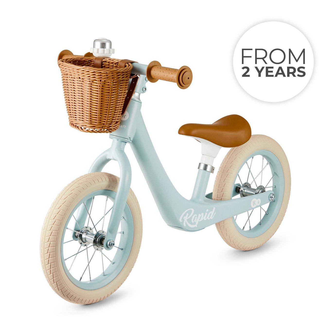 Kinderkraft 12 Inch Rapid 2 Kids Balance Bike - Blue