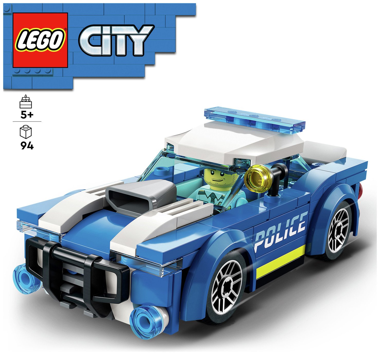 LEGO City Police Car Toy for Kids 5+ Years Old 60312