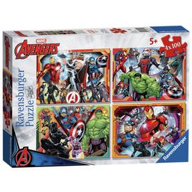 Avengers 4 X 100 Piece Bumper Pack Jigsaw Puzzle