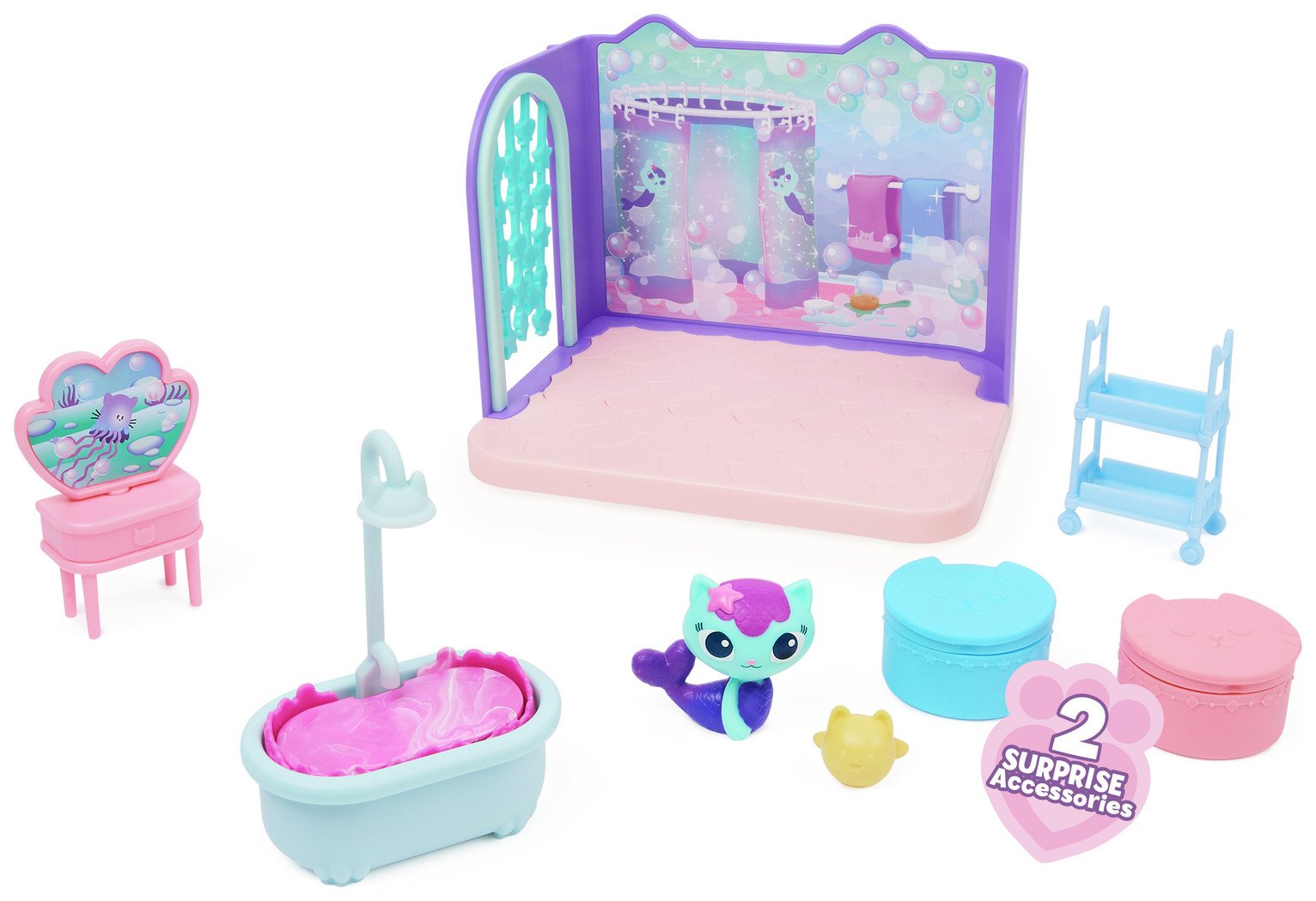 Gabby's Dollhouse Deluxe Room  & Bathroom
