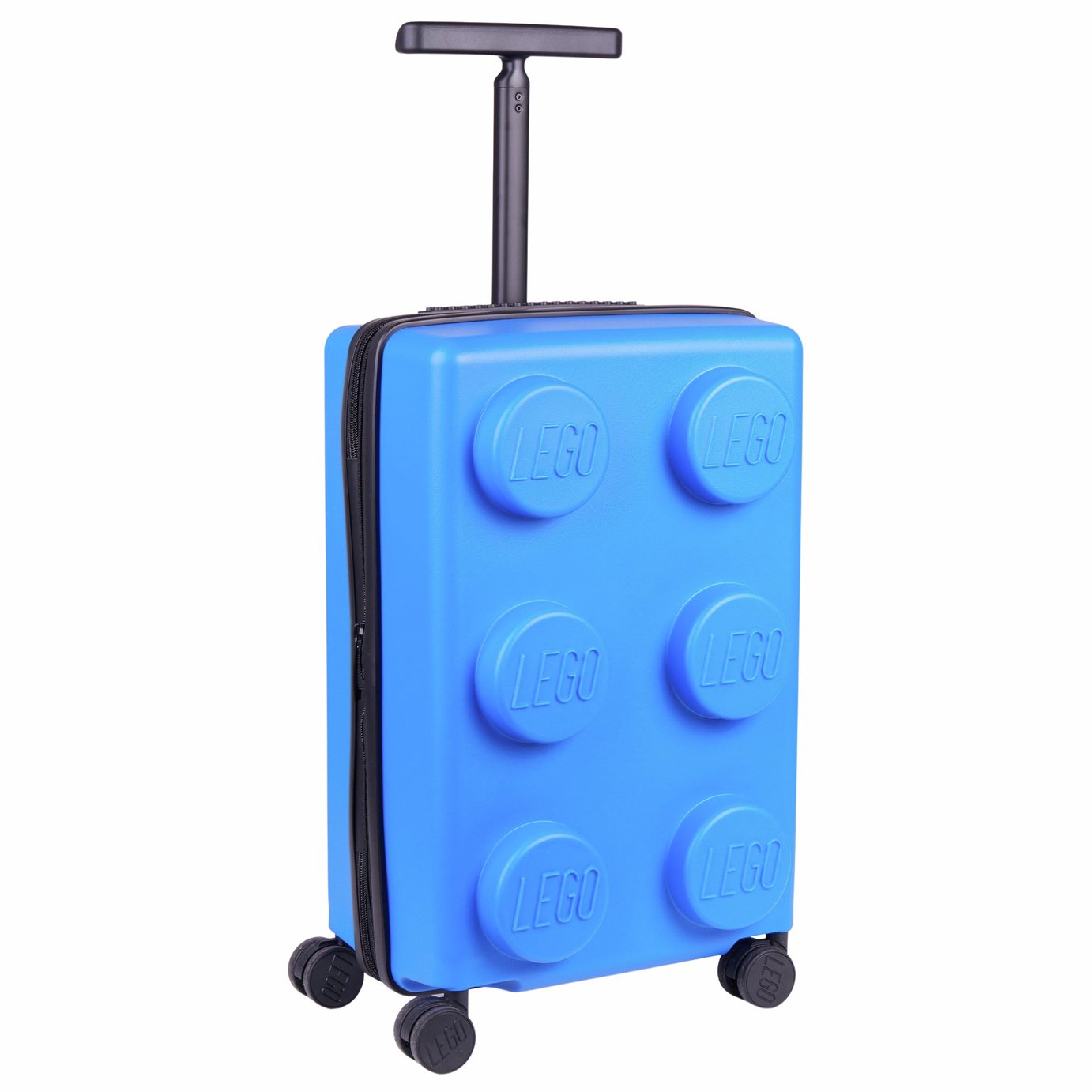 Lego Blue Brick 2x3 Expandable 26L-31L Cabin Trolley Suitcase