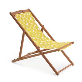 Habitat Wood Deck Chair - Lemons