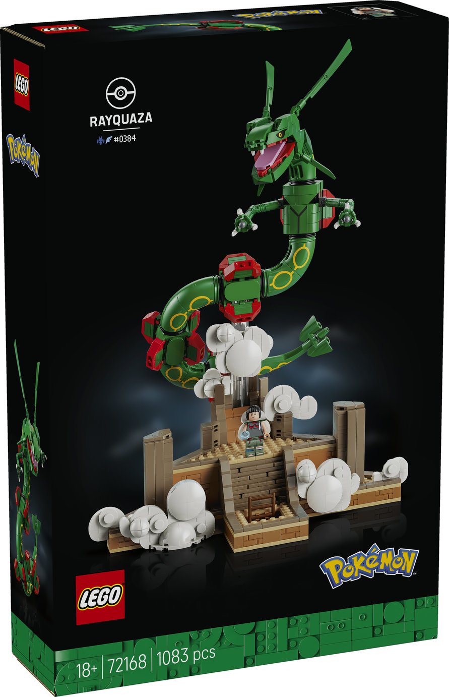 LEGO Pokémon Rayquaza Collectible Figure Building Set for Adults 72168 PREORDER