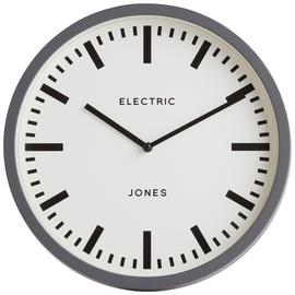 Jones Electric Wall Clock - Grey 