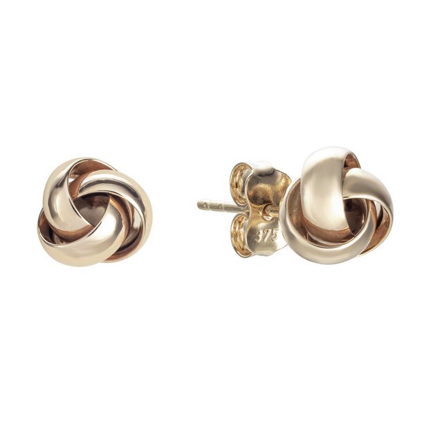 9ct gold studs deals argos