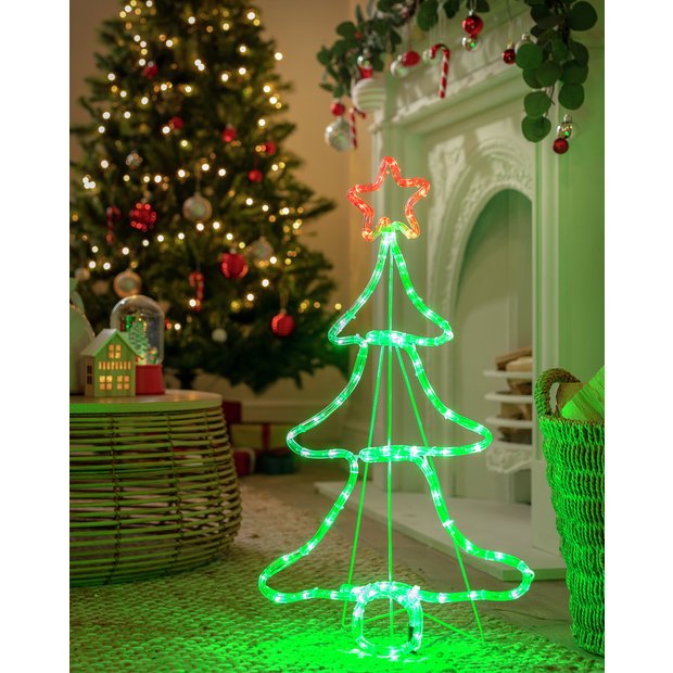 Solar powered outdoor christmas lights outlet argos