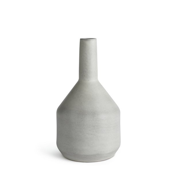 Buy Habitat Large Ceramic Vase - Grey | Vases | Argos