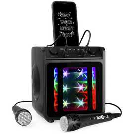 RockJam SingCube 10Watt Bluetooth Karaoke Machine - Two Mics