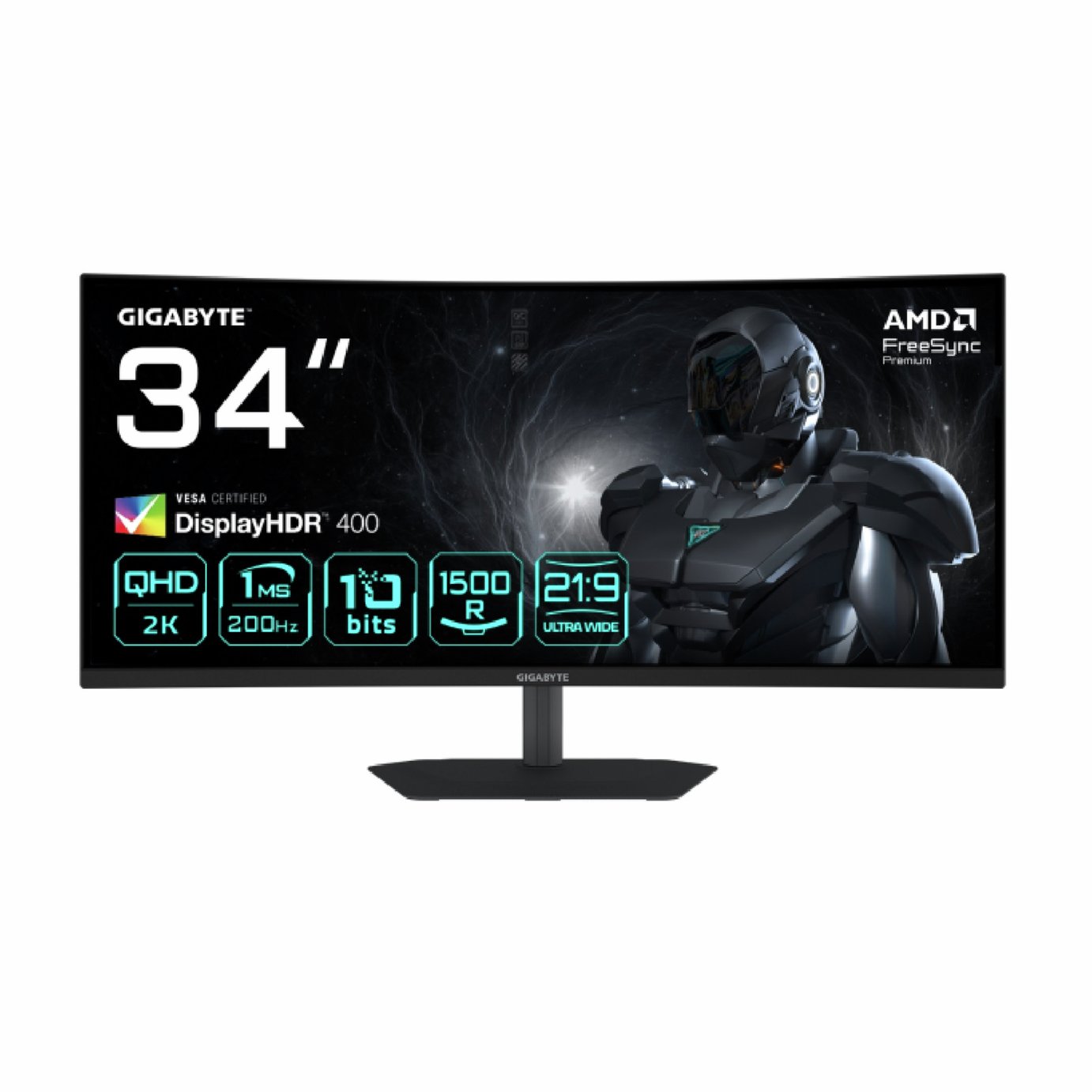 Gigabyte G34WQC2 34 Inch QHD 200Hz Gaming Monitor