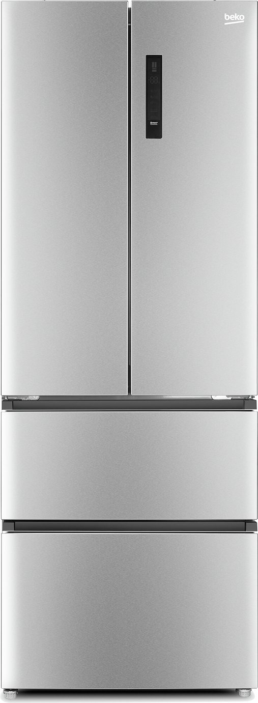 Beko GN14790PX American Fridge Freezer - Silver