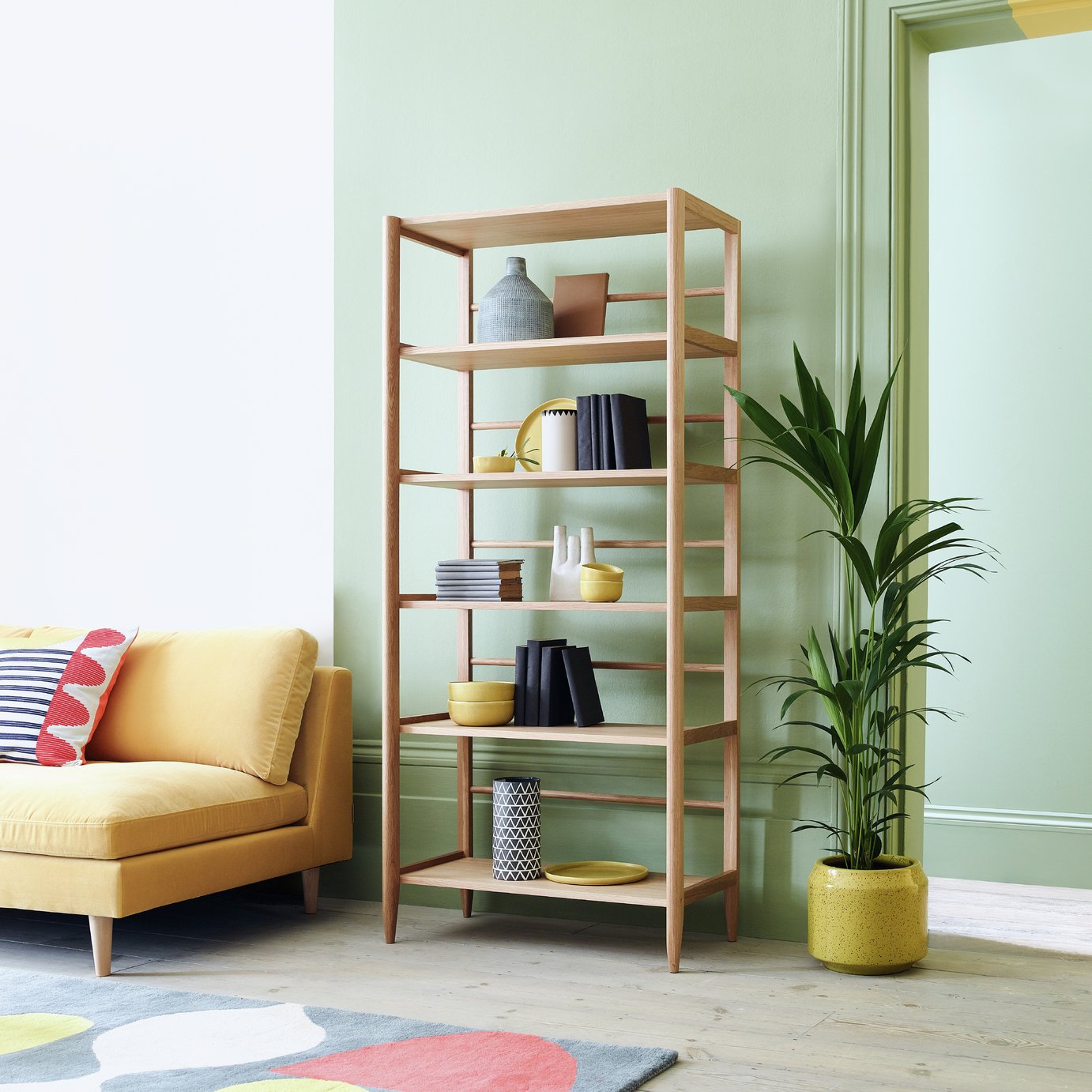 Habitat Cornelia Oak Veneer Bookcase