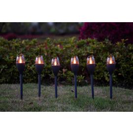 Habitat Mini Candle Effect Solar Stake Lights - Pack of 6