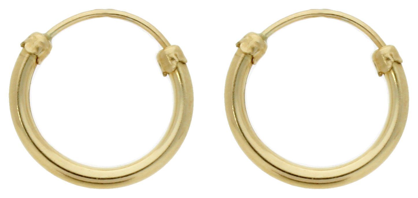 Revere 9ct Yellow Gold Hoop Earring