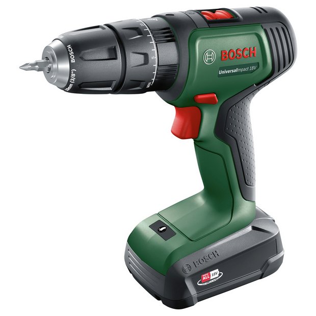 Cordless screwdriver drills with percussion battery operated 18V