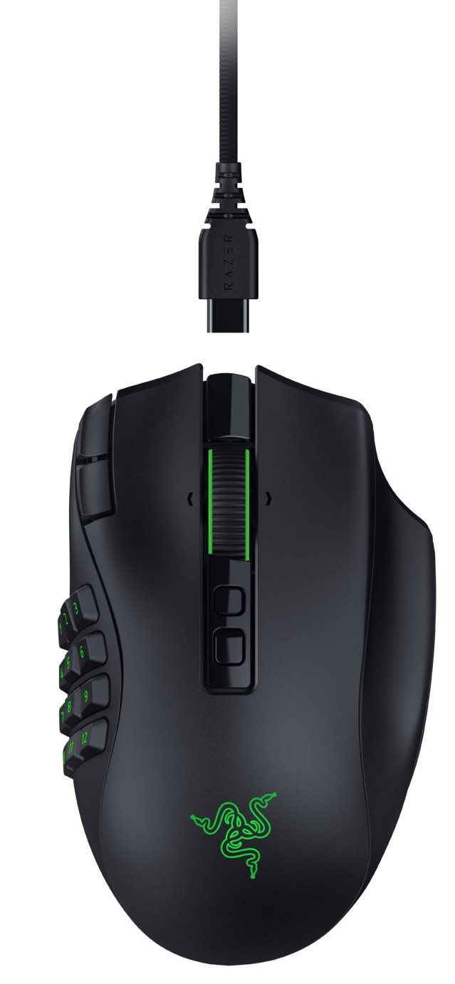 Razer Naga V3 Pro Wireless & Wired Gaming Mouse - Black
