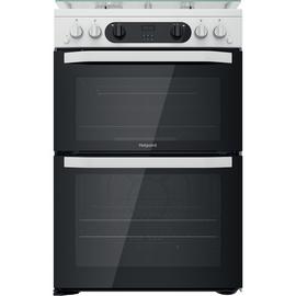 Hotpoint HDM67G0CCW/UK 60cm Double Oven Gas Cooker - White