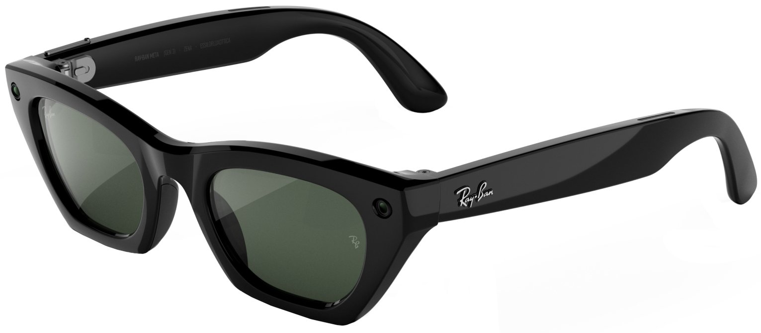 Ray-Ban Meta (Gen 3) Zena - Shiny Black, Transitions Green