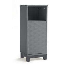 Habitat Zander 1 Door Cabinet - Grey