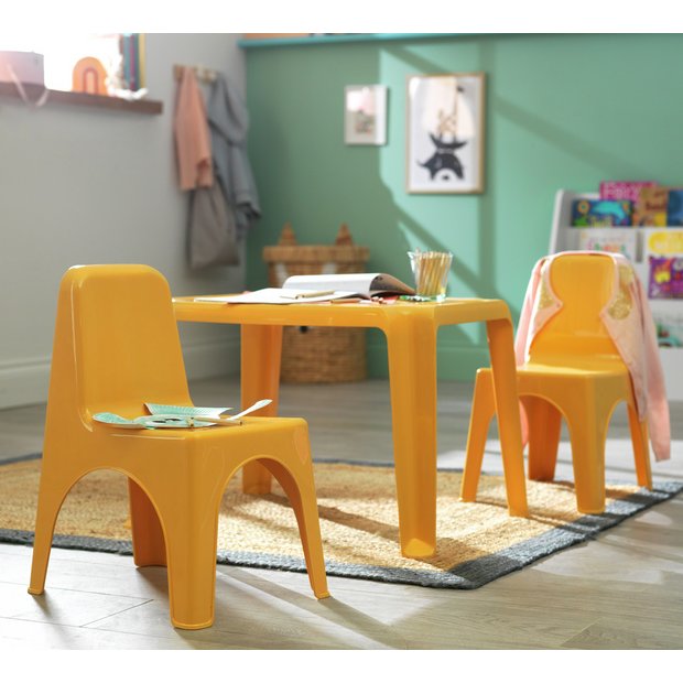 Argos kids table online and chairs