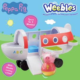 Weebles Peppa Pig Push Along Wobbly Plane