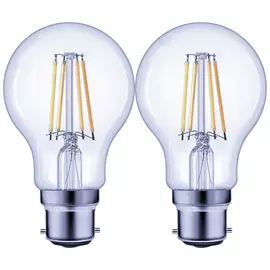 Argos Home 7.8W LED BC Light Bulb - 2 Pack