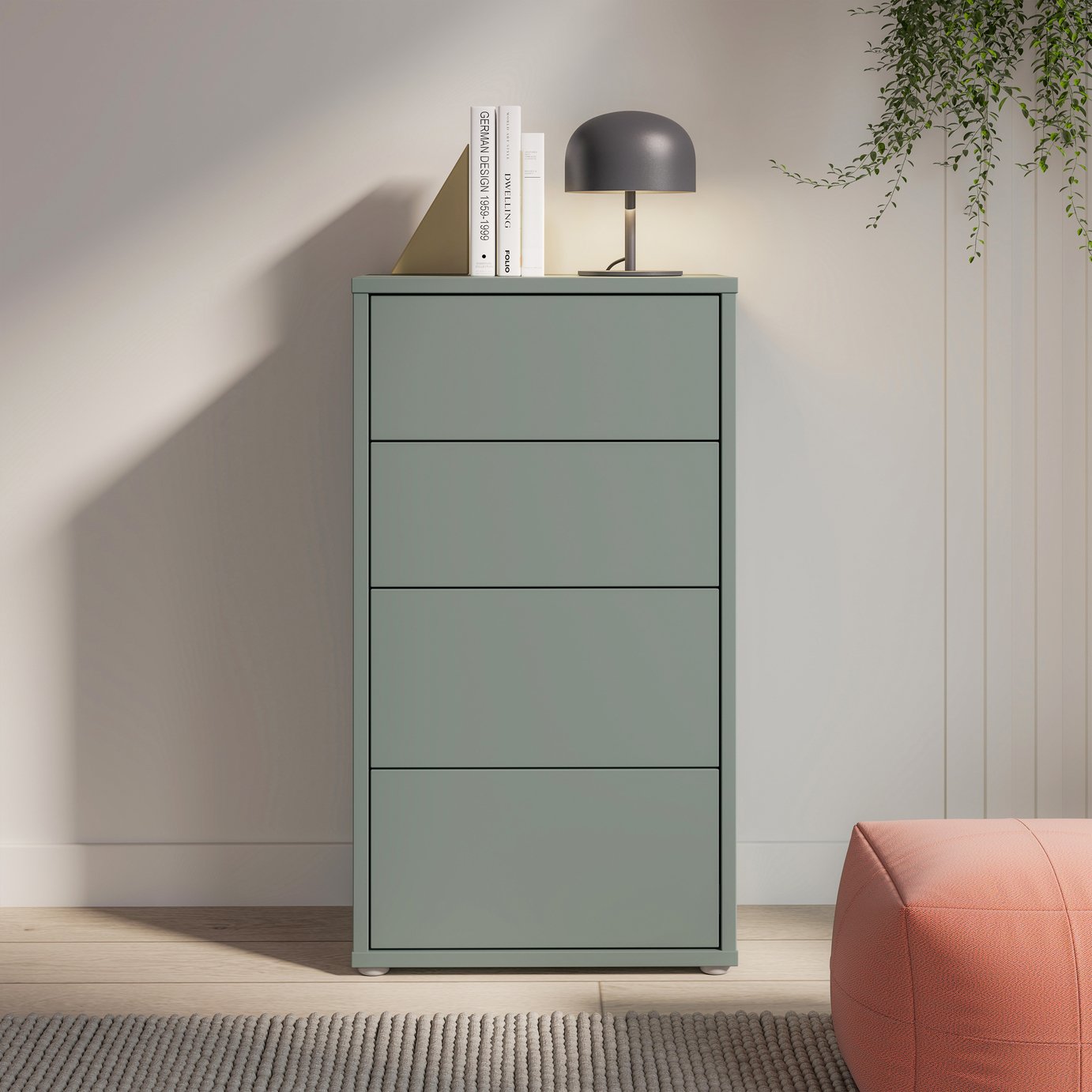 Furniture To Go Alice Springs 4 Drawers Chest - Green