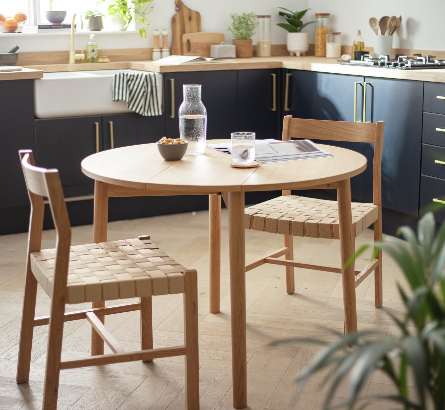 Habitat Jessie Wood 4 Seater Folding Table - Natural