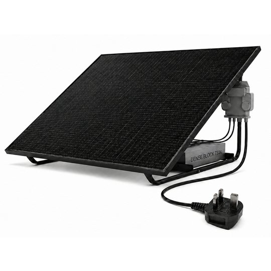 UKSOL 460w Pro Compact Plug In Solar Panel With Ground Mount Bundle