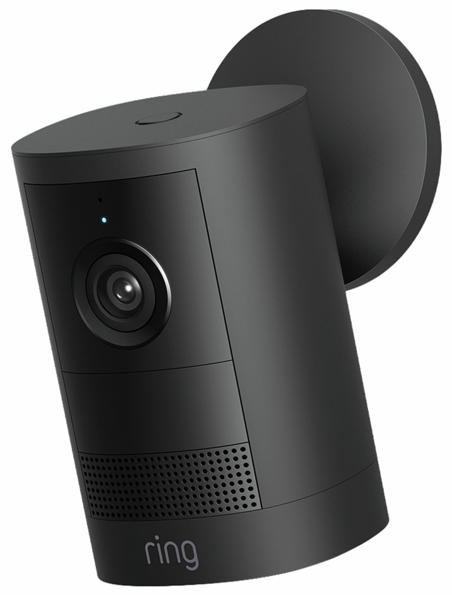 Ring Outdoor Camera Battery (Newest Gen) Retinal 2K Security Camera - Black